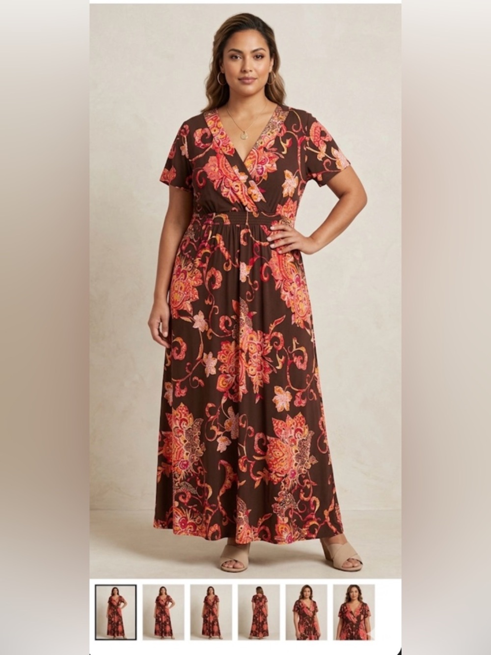 Susan Lawrence Floral Dress Size 3X